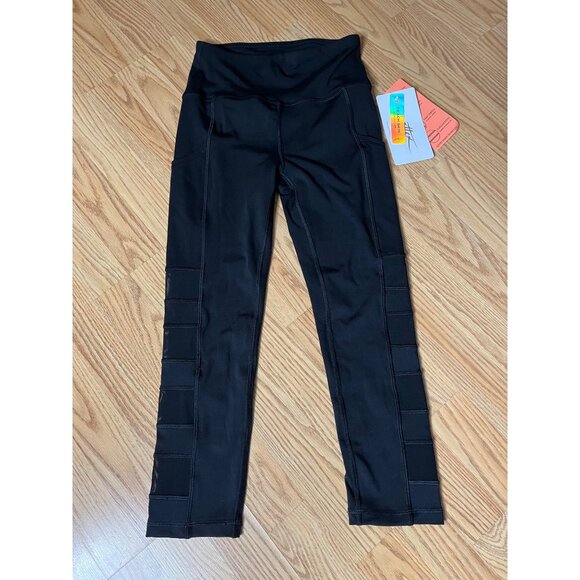 Gottex Studio Black‎ High-Waisted Moisture-Wicking 4-Way Stretch Leggings XS - Picture 1 of 5